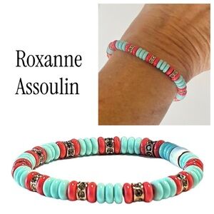 Roxanne Assoulin Colorblocked Beaded Bracelet NWT
